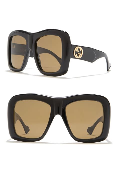 gucci tinted square sunglasses|Gucci black oversized square sunglasses.